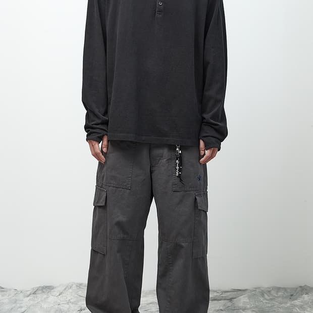 해칭룸 더블 헨리넥 블랙 3