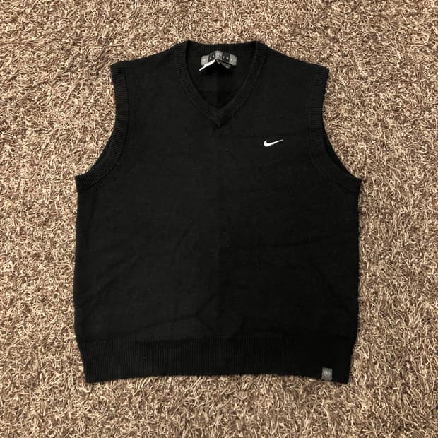 L 나이키 00s 울 니트 베스트 조끼