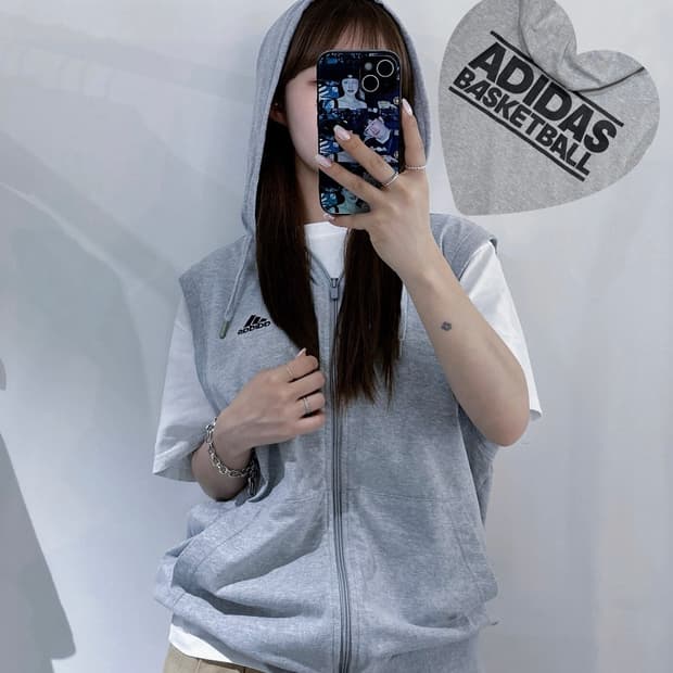 아디다스 00‘s 베스킷볼 후드 베스트집업
