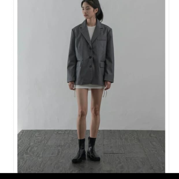 PLACE STUDIO 오버핏가죽자켓