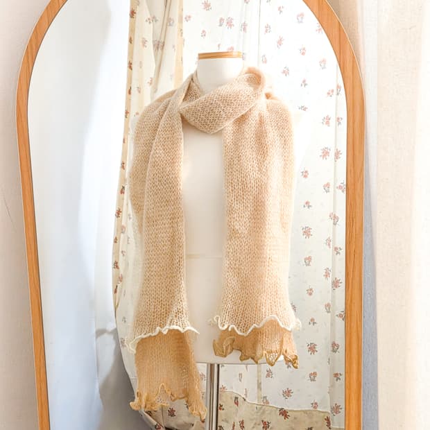 망고요거트 니트 머플러