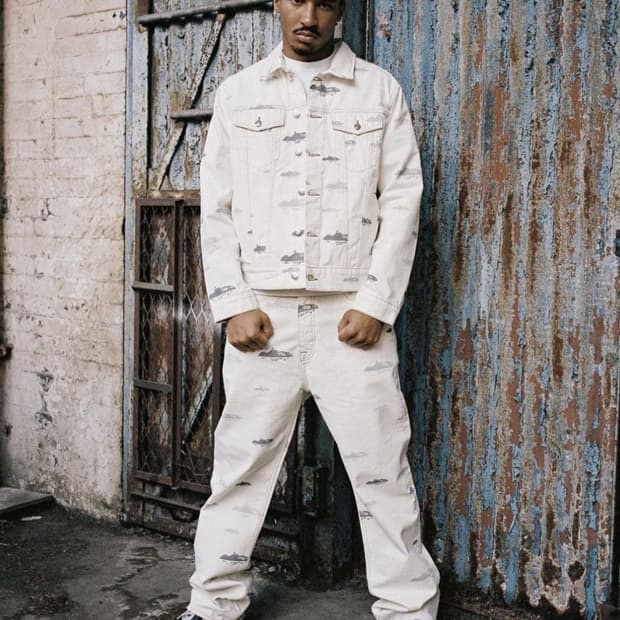 코르테이즈 corteiz 알카트라즈 데님 자켓 화이트