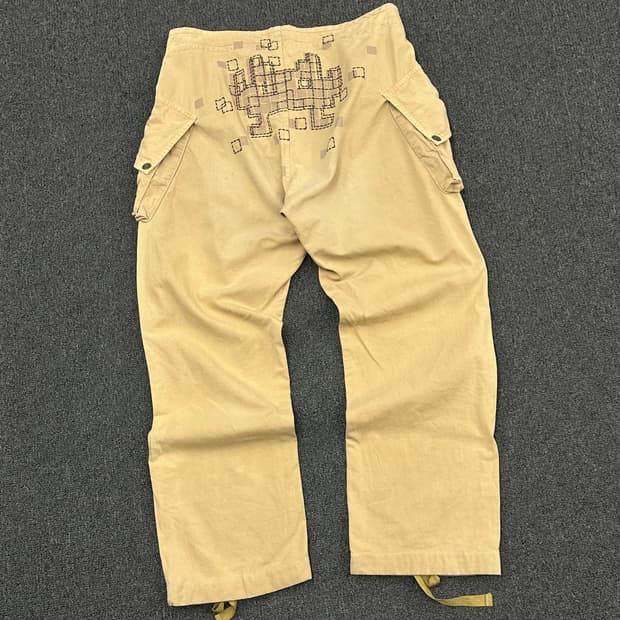 L)Westborne vintage 자수 디테일 베이지 카고팬츠