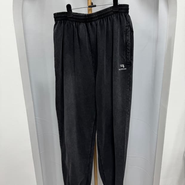 백화점판 발렌시아가 스포티 B 워싱 조거 팬츠 L 