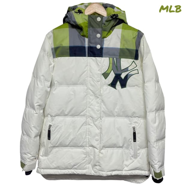 3716 MLB 아이보리 양키스 오리털 덕다운 패딩