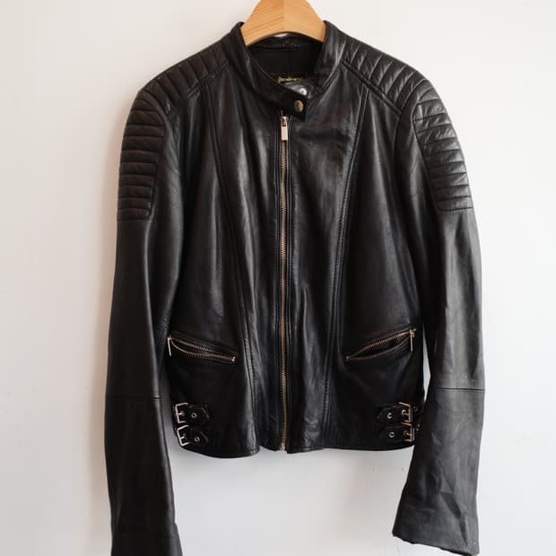 stradivarius 리얼레더 자켓 