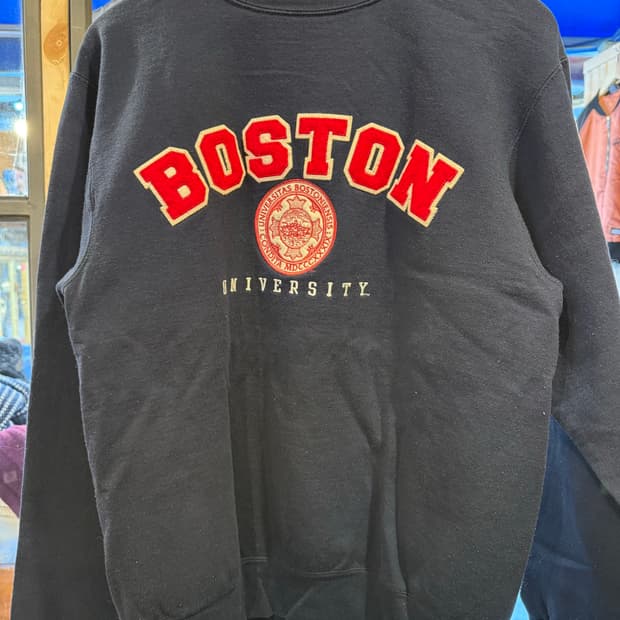 챔피온 보스턴 부클로고 네이비 맨투맨 