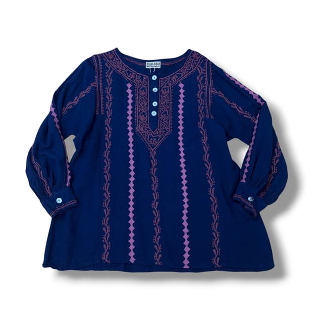 JPN malaica 히피 코튼 블라우스 