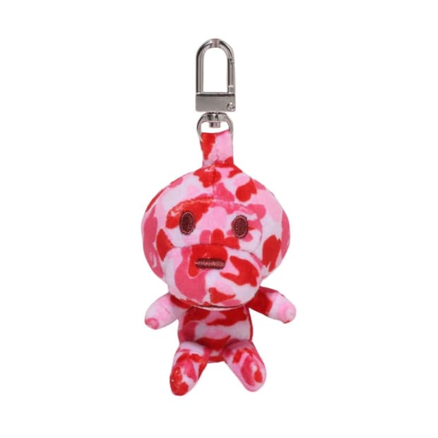 베이프 186 ABC 카모 베이비마일로 플러시 인형 키 체인 키링 핑크