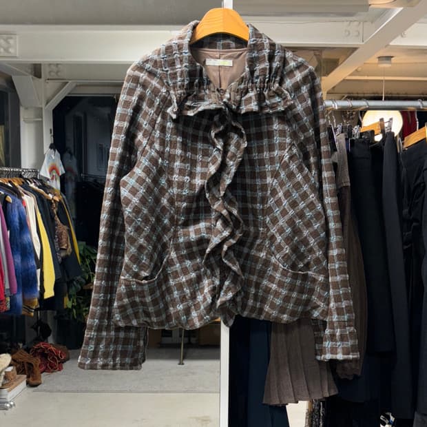 센소유니코 I+mu 체크 울자켓