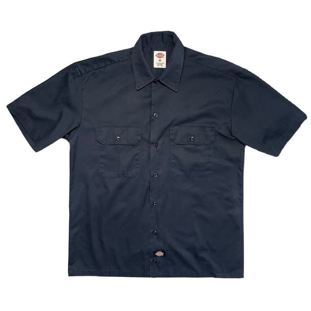 DICKIES 워크 셔츠 블랙 M