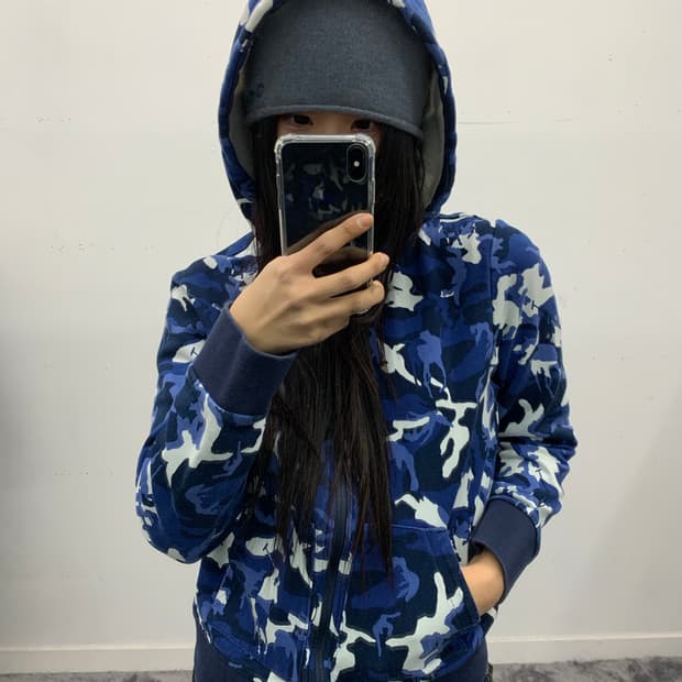 폴로 랄프로렌 포니 카모 후드집업