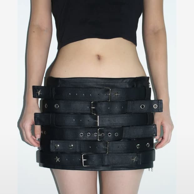 Taae 태 벨트 스커트 xs