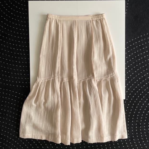 sheer long skirt