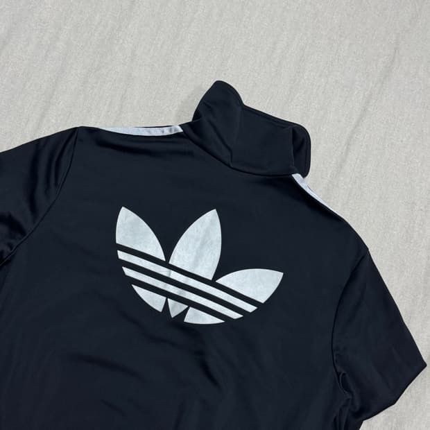 아디다스 우먼 실버 백로고 파이어버드 트랙탑 져지 95