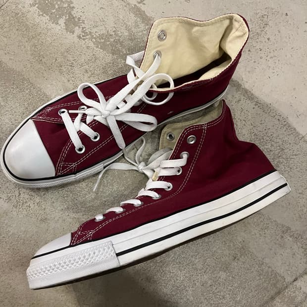 빈티지 컨버스 하이 버건디