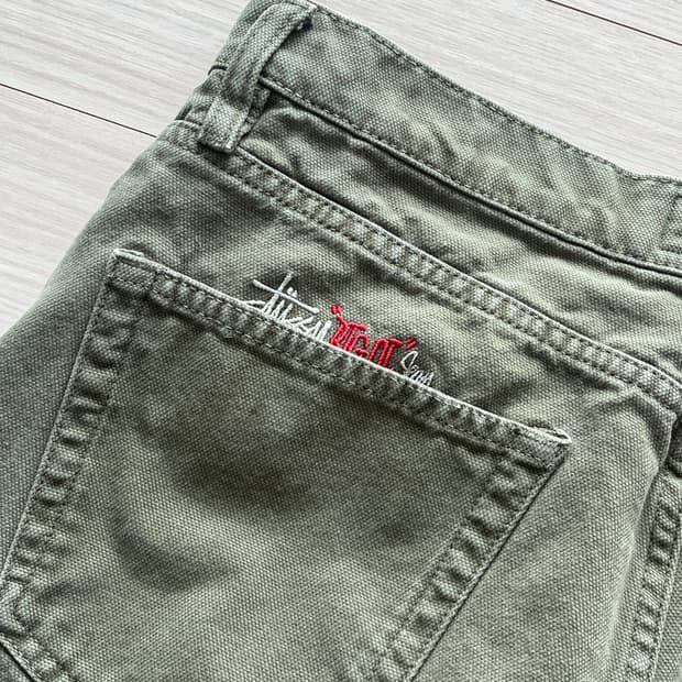 stussy 스투시 데님 빅올진 올리브 컬러 30