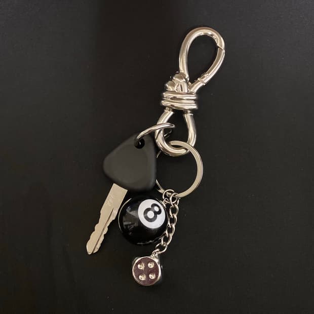 트위스트 매듭 카라비너 키링