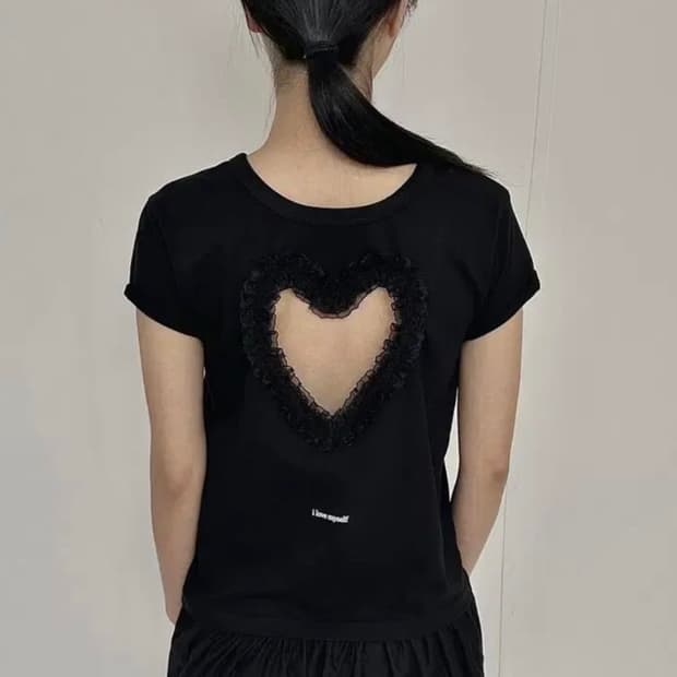동은 Slogan short sleeved T-shirt