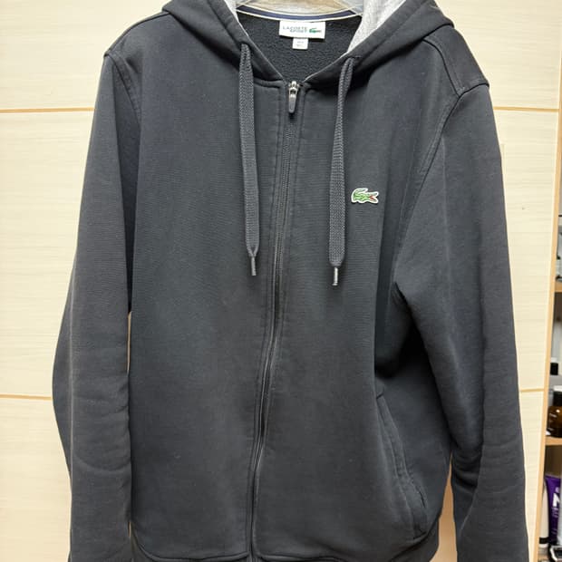 라코스테 기모 후드집업 M사이즈