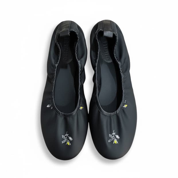 세실리아 반센x 헤레우 플랫슈즈 블랙 38