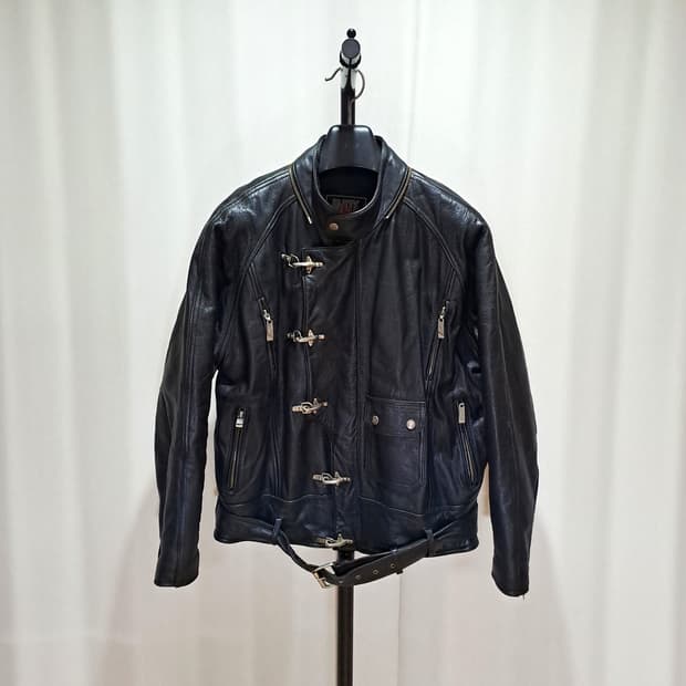 (택포) 90's 안전지대 파이어맨 가죽자켓 XL