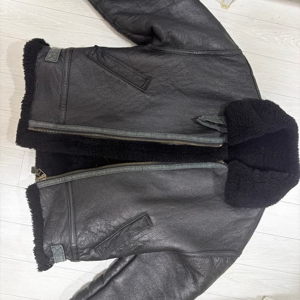 Vintage B-3 무스탕 자켓 블랙