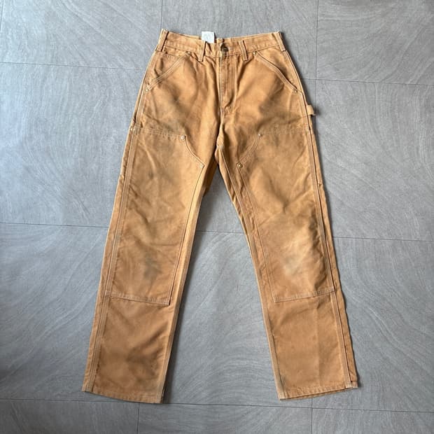 칼하트 정품 브라운 더블니 팬츠 바지