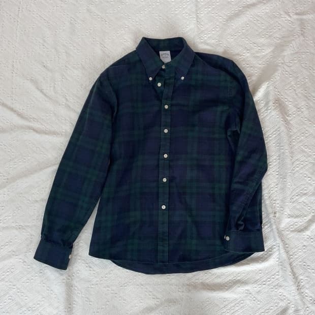 [95] 브룩스브라더스 블랙와치 남방 타탄체크 셔츠