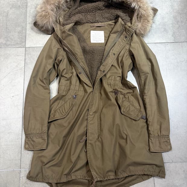 g.o.a 고아 하이넥 후리스 개파카 야상