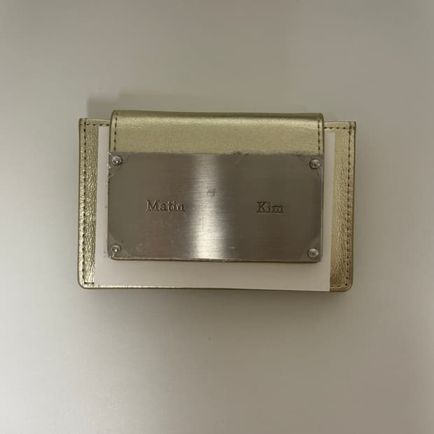 마뗑킴 카드지갑 골드 (미개봉 새상품)