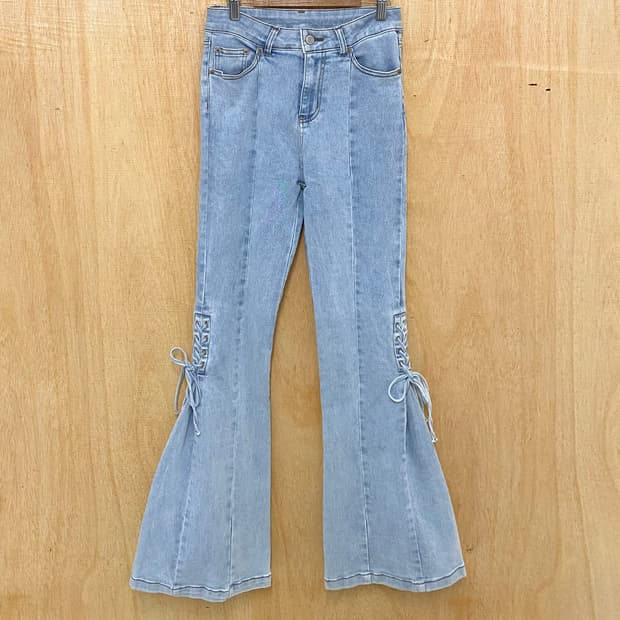 VTG race-up flare pants 레이스업 플레어 팬츠