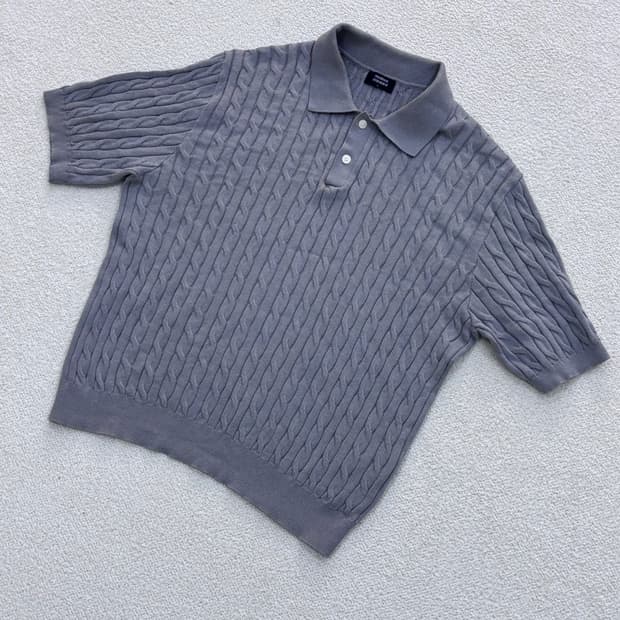 L 무신사스탠다드 케이블 반팔 티셔츠 0319E