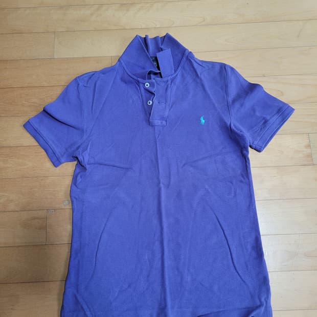 정품 폴로 랄프로렌 퍼플 반팔 카라티