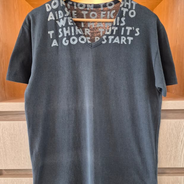 00's MAISON MARGIELA AIDS T-SHIRT