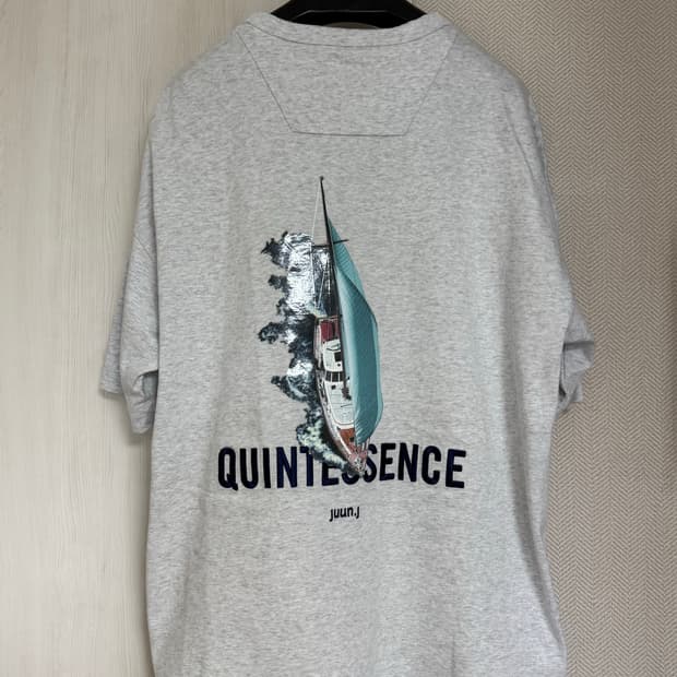 (S) 24ss 준지 보트 반팔 티셔츠 그레이