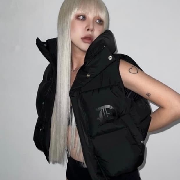 오도어 메이드 숏패딩조끼