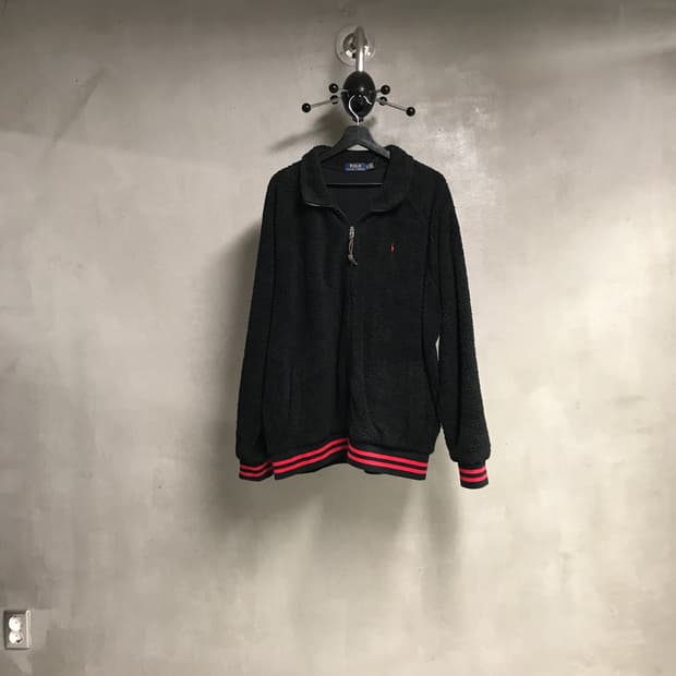 폴로 랄프로렌 플리스 자켓 블랙 XL