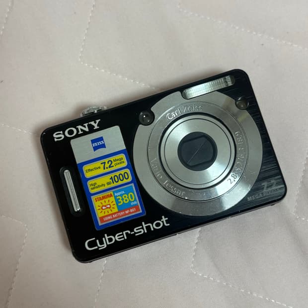 소니 사이버샷 W55 디카 빈티지디카 메모리스틱 어댑터 포함