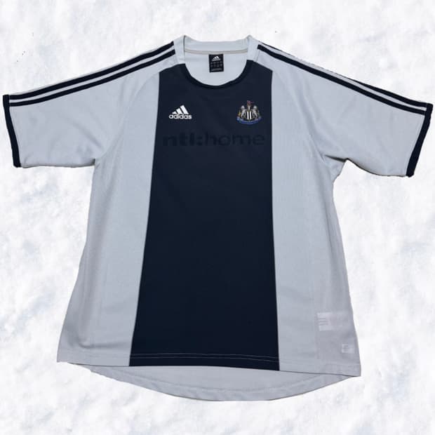 아디다스 02-03 뉴캐슬 어웨이 유니폼 그레이 반팔