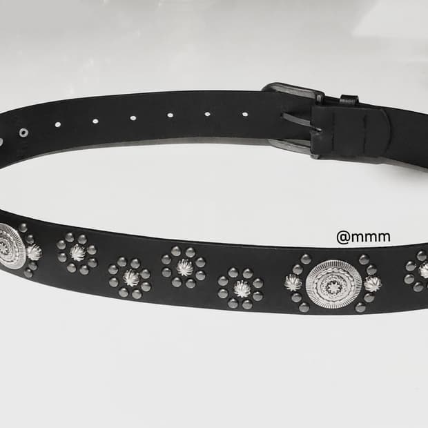 [Unisex] 웨스턴 찡 엠블럼 가죽벨트