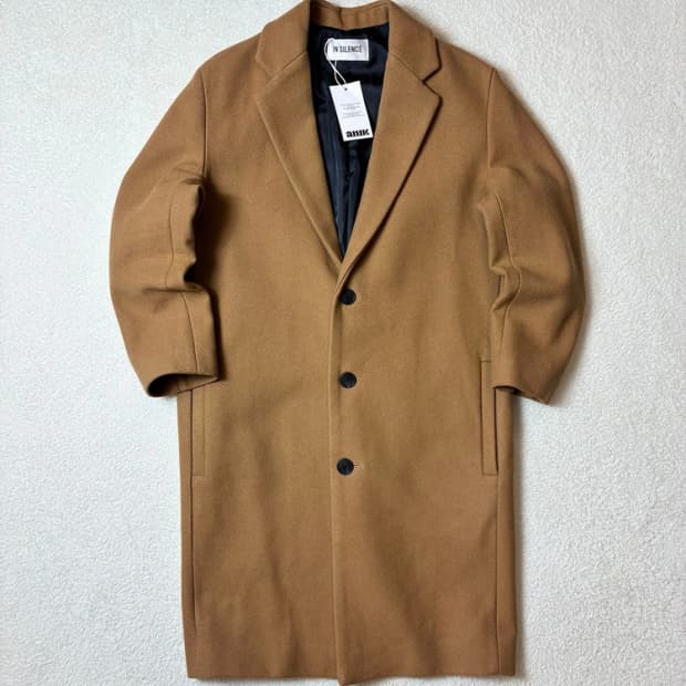 인사일런스 캐시미어블렌드 카멜 롱 코트 PN6337   