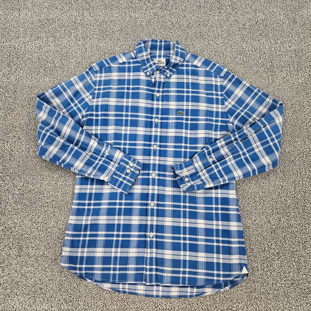 [40] 라코스테 슬림핏 체크 셔츠 남방 1103JM2