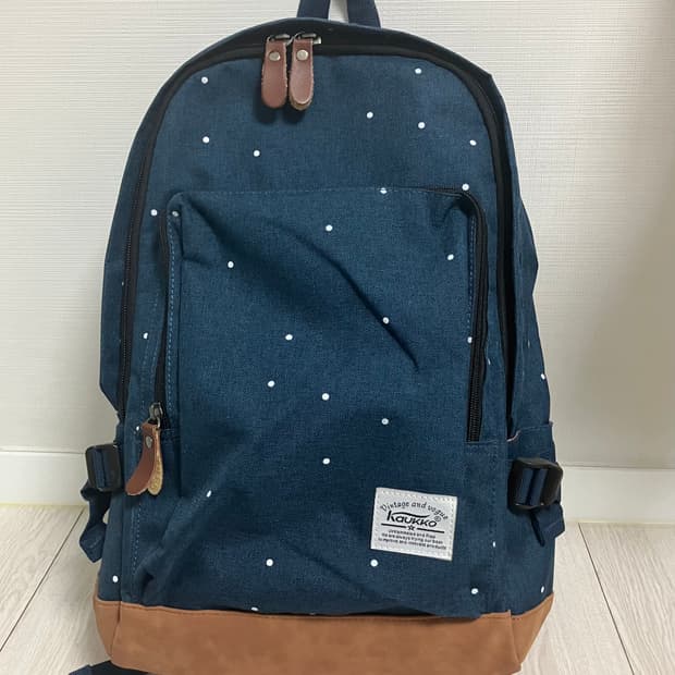 모리걸 데님 도트 백팩 아오이 유우