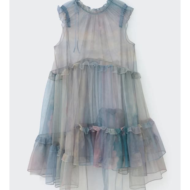 (코스모스) 메쉬 리본 프릴 드레스 - zinlloi X CSMS