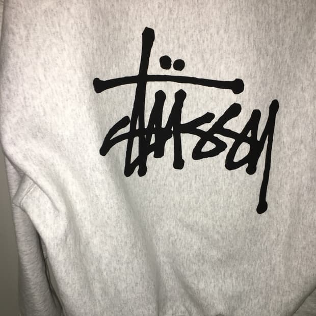 스투시 기모 멜란지 후드티 