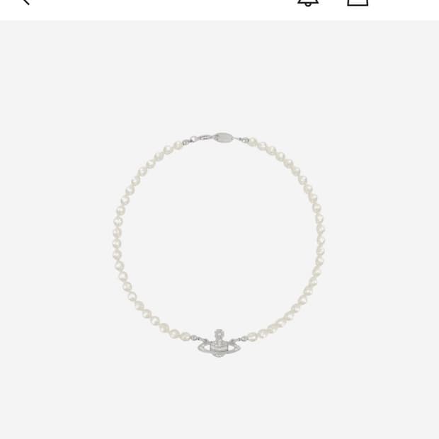 비비안웨스트우드 미니 진주 바스 목걸이 