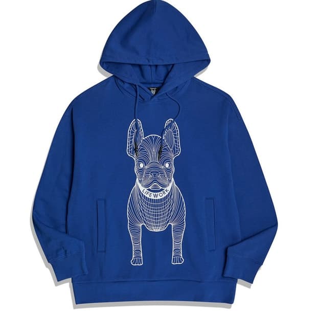 M 라이프워크 빅 라독 프린팅 오버핏 후드티