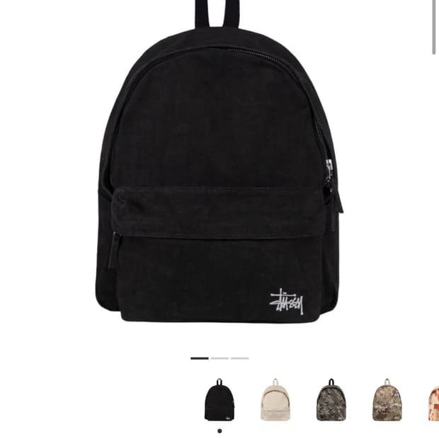 스투시 워시드 백팩