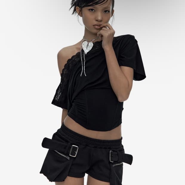 카시코 벨트 포켓 쇼츠 Belted Pocket Shorts Black